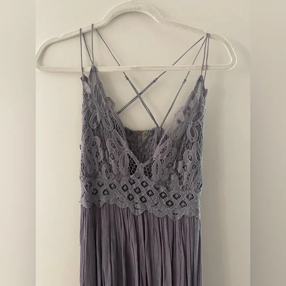 Free People Adella Maxi Dress purple size Medium - Picture 2 of 10